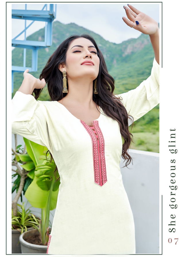 Hinaz By Rung Rayon Designer Kurtis Catalog